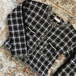 Fleece-lined Tweed Jacket size XS